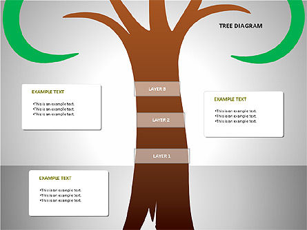 Diagrammes d'arbres, Diapositive 7, 00084, Arborescences — PoweredTemplate.com