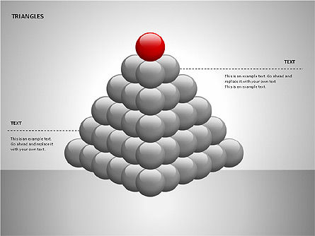 Formas de las pirámides sectorizadas, Diapositiva 4, 00085, Formas — PoweredTemplate.com