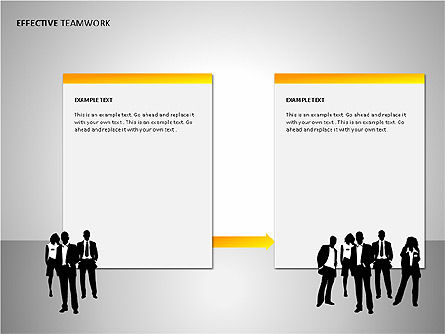 Formas eficaces de trabajo en equipo, Diapositiva 10, 00086, Formas — PoweredTemplate.com
