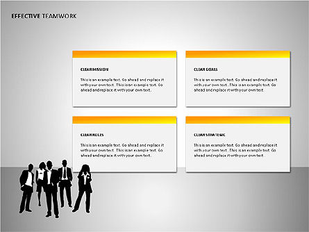 Formas eficaces de trabajo en equipo, Diapositiva 9, 00086, Formas — PoweredTemplate.com