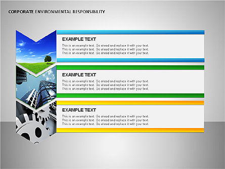 Diagrammes de responsabilité environnementale, Diapositive 13, 00087, Graphiques organisationnels — PoweredTemplate.com
