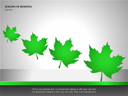 Seasons of Business Shapes, Slide 13, 00098, Stage Diagrams — PoweredTemplate.com