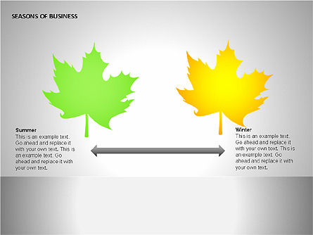 Seasons of Business Shapes, Slide 14, 00098, Stage Diagrams — PoweredTemplate.com