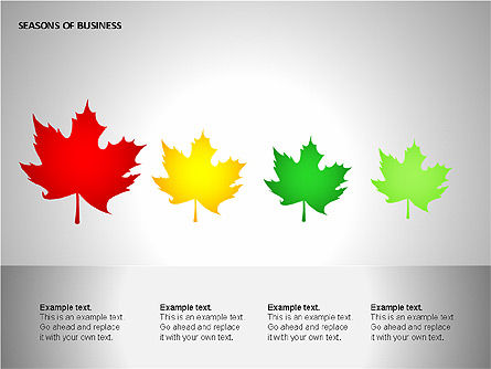 Seasons of Business Shapes, Slide 6, 00098, Stage Diagrams — PoweredTemplate.com