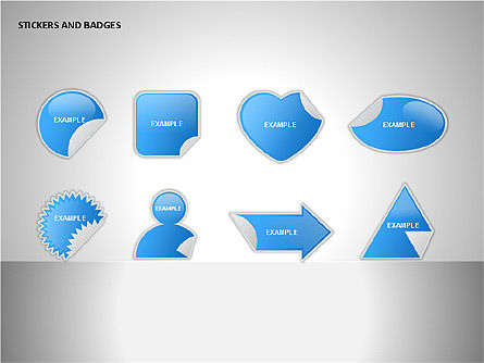 Adesivi e badge icone, Slide 4, 00099, icone — PoweredTemplate.com