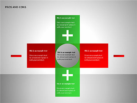 Grafici di pros e cons, Slide 2, 00103, Forme — PoweredTemplate.com