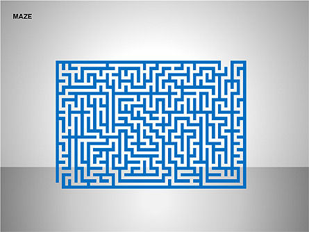 Freie Labyrinthformen, Folie 3, 00105, Schablonen — PoweredTemplate.com