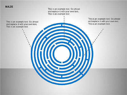 Formas de labirinto grátis, Deslizar 8, 00105, Formas — PoweredTemplate.com