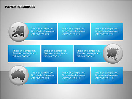 Iconos de recursos de energía, Diapositiva 15, 00108, Iconos — PoweredTemplate.com