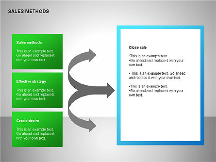 Diagram Metode Penjualan, Slide 5, 00109, Bentuk — PoweredTemplate.com
