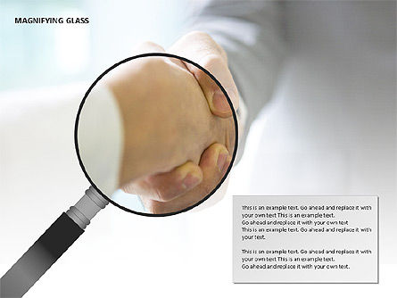 Magnifying Glass Shapes, Slide 13, 00114, Shapes — PoweredTemplate.com