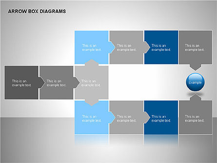 Diagramas de caja de flecha, Diapositiva 11, 00115, Diagramas de puzzle — PoweredTemplate.com