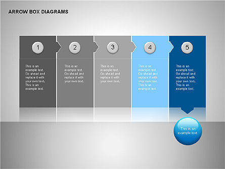 Diagram Kotak Panah, Slide 5, 00115, Diagram Puzzle — PoweredTemplate.com