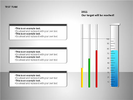 Testes de tubos, Deslizar 9, 00118, Diagramas de Etapas — PoweredTemplate.com