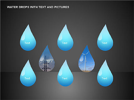 Water Drops Charts, Slide 11, 00120, Business Models — PoweredTemplate.com
