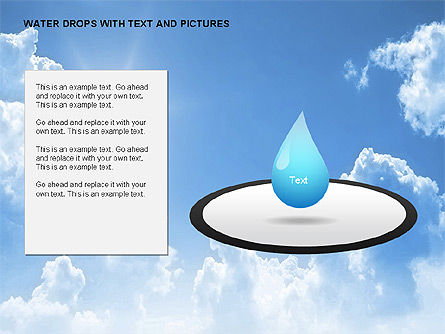 Water drops charts, Dia 12, 00120, Businessmodellen — PoweredTemplate.com
