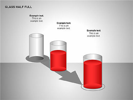 Glas half vol charts, Dia 14, 00121, Businessmodellen — PoweredTemplate.com