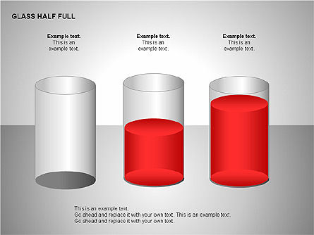 Glas half vol charts, Dia 6, 00121, Businessmodellen — PoweredTemplate.com