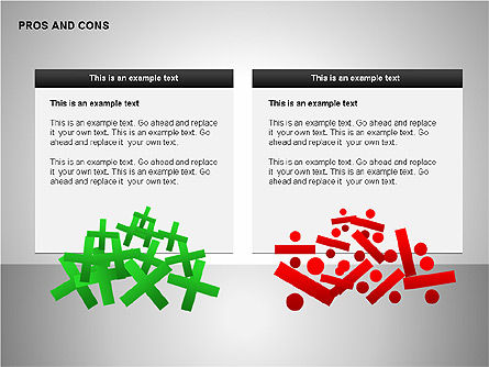 Pros and Cons Evaluation Charts, Slide 11, 00122, Business Models — PoweredTemplate.com
