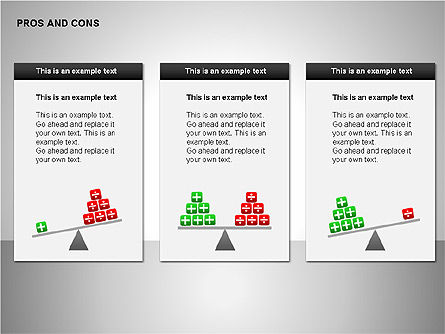 Pros y contras Gráficos de evaluación, Diapositiva 8, 00122, Modelos de negocios — PoweredTemplate.com