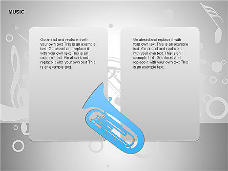 Formas de la música, Diapositiva 11, 00129, Iconos — PoweredTemplate.com