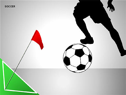 Fußballformen Sammlung, PowerPoint-Vorlage, 00137, Icons — PoweredTemplate.com