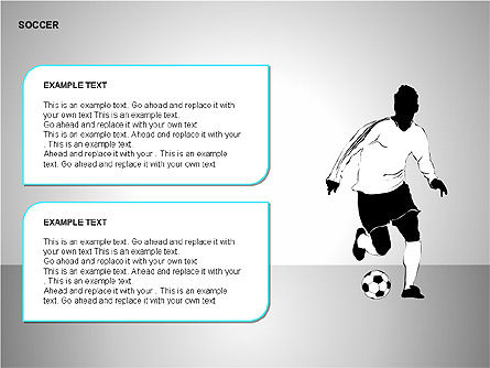 Collection de formes de football, Diapositive 10, 00137, Icônes — PoweredTemplate.com