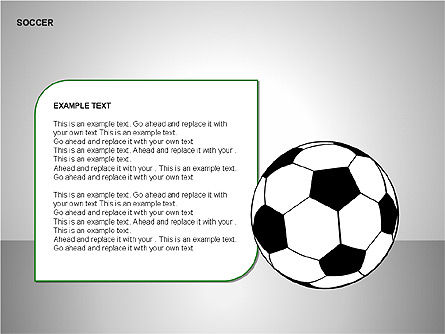 Soccer Shapes Collection, Slide 15, 00137, Icons — PoweredTemplate.com