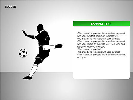 축구 모양 컬렉션, 슬라이드 4, 00137, 아이콘 — PoweredTemplate.com