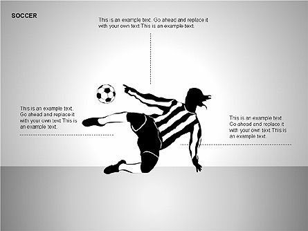 Collection de formes de football, Diapositive 5, 00137, Icônes — PoweredTemplate.com