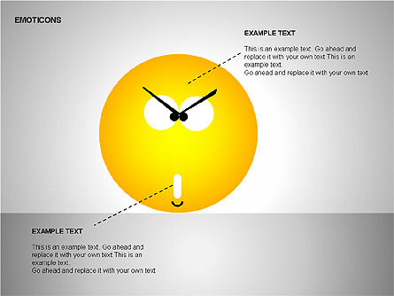 Icônes d'émotion, Diapositive 3, 00138, Formes — PoweredTemplate.com