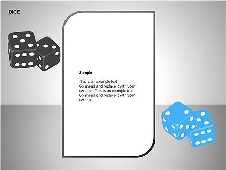 Free Dice Shapes Collection, Slide 9, 00139, Shapes — PoweredTemplate.com