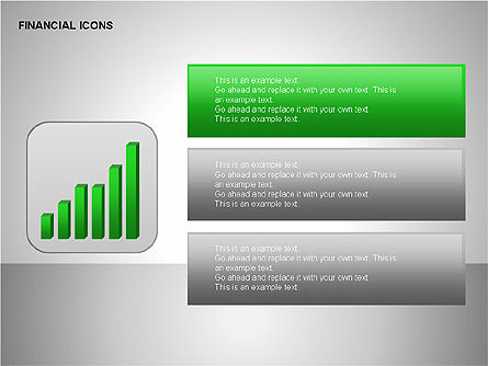 财务结果图标, 免费 PowerPoint模板, 00141, 图标 — PoweredTemplate.com