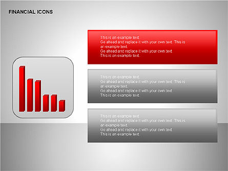 Icônes des résultats financiers, Diapositive 2, 00141, Icônes — PoweredTemplate.com