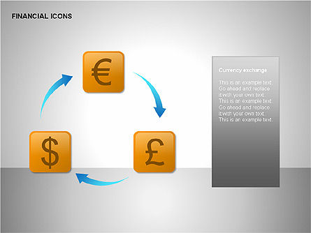Financiële resultaten pictogrammen, Dia 4, 00141, Icoontjes — PoweredTemplate.com