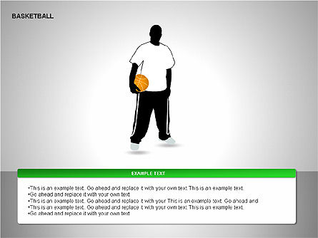 Basketball Shapes, Slide 10, 00142, Shapes — PoweredTemplate.com