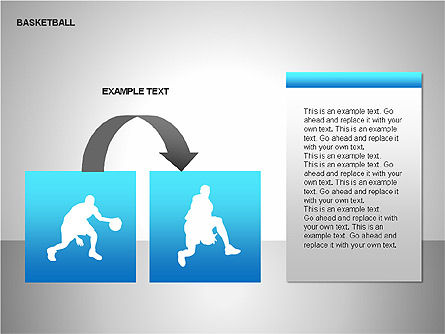 농구 도형, 슬라이드 12, 00142, 모양 — PoweredTemplate.com