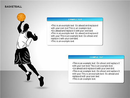 Basketball Shapes, Slide 4, 00142, Shapes — PoweredTemplate.com
