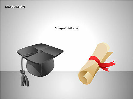 Graduation Shapes, 00143, Shapes — PoweredTemplate.com