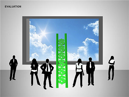 Bentuk Evaluasi, Gratis Templat PowerPoint, 00144, Bentuk — PoweredTemplate.com
