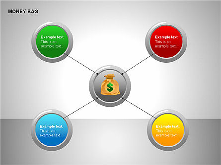 Formas del bolso del dinero, Diapositiva 2, 00148, Formas — PoweredTemplate.com