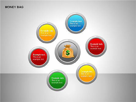 Formas del bolso del dinero, Diapositiva 4, 00148, Formas — PoweredTemplate.com