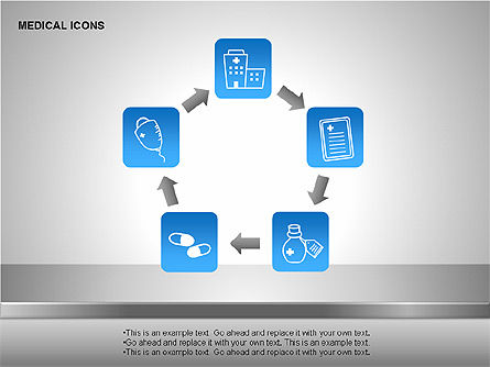 Icone mediche, Slide 2, 00153, icone — PoweredTemplate.com