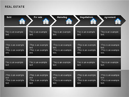 Formes et diagrammes immobiliers, Diapositive 11, 00154, Formes — PoweredTemplate.com