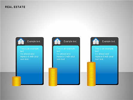 Real Estate Shapes and Diagrams, Slide 3, 00154, Shapes — PoweredTemplate.com