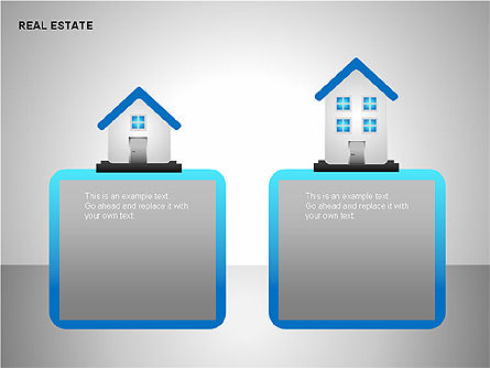 Real Estate Shapes and Diagrams, Slide 4, 00154, Shapes — PoweredTemplate.com