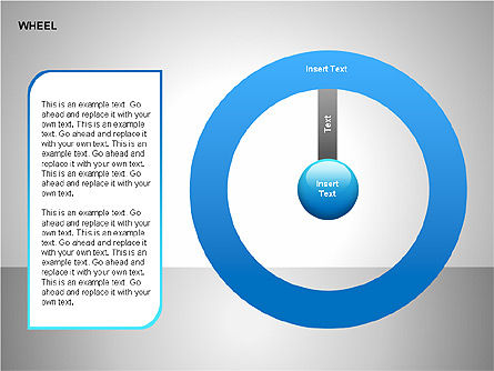 Colección de Diagramas de Rueda, Diapositiva 2, 00159, Gráficos circulares — PoweredTemplate.com