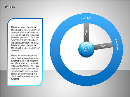 Colección de Diagramas de Rueda, Diapositiva 3, 00159, Gráficos circulares — PoweredTemplate.com