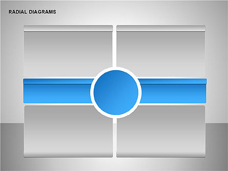 Grafik Radial & Matriks, Slide 3, 00160, Bagan Matriks — PoweredTemplate.com