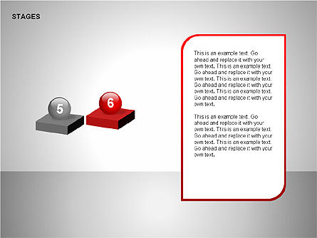 Montagem de diagramas de cenário, Deslizar 12, 00162, Diagramas de Etapas — PoweredTemplate.com
